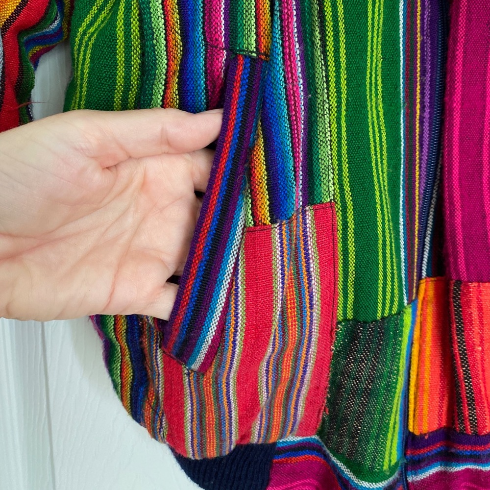 Stripped Patchwork Jacket - image 3